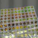 1000 PCS Star Stickers, 1in Sparkly Holographic Stickers, Rewards Metallic Glitter Gold Star Stickers, Foil Star Stickers for Behavior Chart, Student Planner, School Classroom Teacher Supplies, DIY