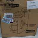 Ninja Pod & Grounds Specialty Single-Serve Coffee Maker, K-Cup Pod Compatible, Brews Grounds, Compact Design, Built-In Milk Frother, 56-oz. Reservoir, 6-oz. Cup to 24-oz. Mug Sizes, Stone, PB051ST