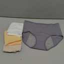 Nalwort Women's Menstrual Period Briefs Girl Ultra Soft Postpartum Cotton Panties Underwear
