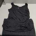 Smallshow Women's Split Long Maternity Dress Sleeveness Ruched Pregnancy Clothes Small