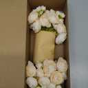 Ling's moment Ranunculus Artificial Flower, Faux Silk Mini Ranunculus Flowers for DIY Bouquet, Bulk Fake Wedding Filler Flowers for Centerpieces Arrangements Bridal Shower Decorations, Cream