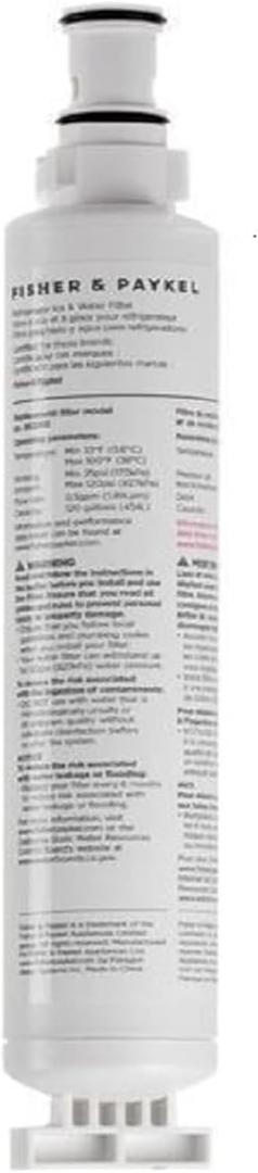Fisher & Paykel Model Number 862288 Refrigerator Water Filter | NSF Certified to Remove Chemicals and Contaminants from Water | Waters Filter Improves Water-Quality and Taste - Pack of 1