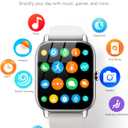 Smart Watches for Men Women(Answer/Make Call), Fitness Tracker Watch with Activity Counter/Sleep Monitor/ 110+ Sports Modes,Smart Watch for Android iPhone iOS Compatible (Starlight, 1.83)