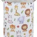 Kids Laundry Hamper,Baby Laundry Basket Animal Storage Baskets for Kids Room Decor,Nursery Hamper,Bedroom,Toy Organizer,(Cute Animal)