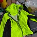 Bikewa Women's Cycling Rain Jackets Waterproof Windbreaker Lightweight Running Windproof Reflective Jacket Packable Hooded, L