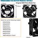 2026 Upgraded OEM WR60X26866 Refrigerator Evaporator Fan Motor, Compatible with GE Refrigrator, Replace V80E14MS2A3-57A611 WR60X10341, WR60X26030, WR60X10356, WR60X10357, Ap6278228