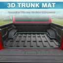 Mixsuper Liner Truck Bed Mat for Jeep Gladiator JT 2020-2026 (5FT Bed Liner), All Weather Bed Liner TPE Odorless Black