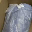 Bedsure Queen Comforter Set Slate Blue - Bed in a Bag Queen Size Bedding 7 Pieces, GentleSoft Pintuck Bed Set Gift for Family, Pinch Pleat All Season Comforter with Sheets, Pillowcases & Shams