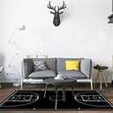Home Area Runner Rug Pad Basketball Court with Black in Thickened Non Slip Mats Doormat Entry Rug Floor Carpet for Living Room Indoor Outdoor Throw Rugs, Multi9, 4'x5'3''120cm*160cm