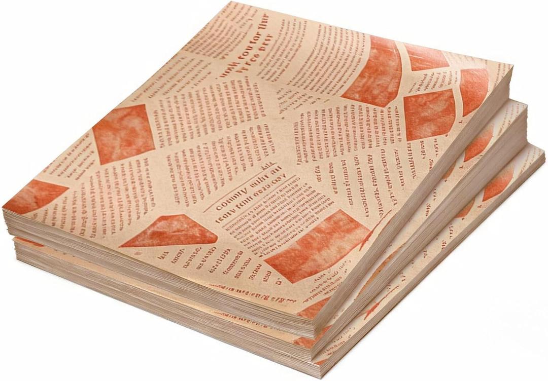 Sandwich Wrapping Paper Sheets: 100Pack Newspaper Parchment Paper - Deli Sandwich Wrap Paper for Kitchen, Outdoor Picnic, Burgers and Sandwich Wrap15x11 Inches (Assorted 2), Medium