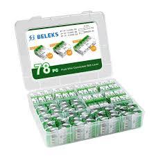 BELEKS 78 Pcs Push WireConnectors