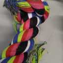 Tough Dog Rope Toys for Aggressive Chewers, Tough Tug of War Dog Toys for Large, Medium & Small Dogs  5 Pack Including 2 Ropes & 3 Supplies (Colorful)