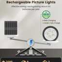 3 Pack Picture Lights for Wall,Wireless 2000mAh Rechargeable Magnetic LED Puck Lights with Remote,3 Color Temps and 12 RGB,Dimming & Timer,Art Frame Light for Painting Display,Photos,Wall Decor