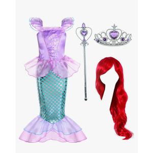Joy Join Little Girls Princess Mermaid Costume for Girls Dress Up with Wig,Crown Pink
Amazon's Choice 5-6Y