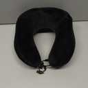 Travel Pillow, Best Memory Foam Neck Pillow Head Support Soft Pillow for Sleeping Rest, Airplane Car & Home Use (Black)