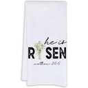 Set Of 2 He is Risen Easter Kitchen Towels,  16x24 Inch