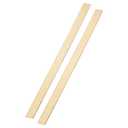 uxcell 2 Pcs H62 Brass Flat Bar Stock, 0.1"x0.75"x12" Square Metal Solid Brass Bars for Knife Making DIY Handicrafts Architectural Decoration Industry Thermal Conductivity