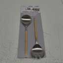 2 Piece Rattan and Metal Salad Servers