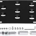 Drill-Free Front Tow Hook License Plate Frame for BMW E82 E88 128i 135i 1M E39 E90 E91 E92 E93 328i 335i M3 X5 X6 Relocator Holder Front Bumper Frame (E Chassis)