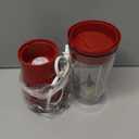 Hamilton Beach Portable Blender for Shakes and Smoothies, 14 Oz BPA Free Travel Cup & Lid, Durable Stainless Steel Blades, Personal Smoothie Blender, Red (51101RV)