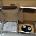Delta Modern 14 Series Round Rain Shower System Faucet Set, Rainfall Matte Black Shower Head and Handle Set, Valve Trim Kit, 10 Inch, Matte Black 342702-BL