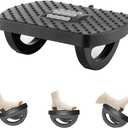 Under Desk Footrest, Foot Rest for Under Desk at Work, Ergonomic Foot Stool for Office Desks, Small Rocking Footrest with Massage Roller&Portable Handle, Leg Rest Pain Relief for Home