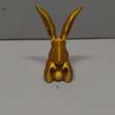 Pure Compression Easter Bunny Decor for Home - Gold Brass Thinking Bunnies Figurines Statues Home Decor - Spring Decorative Rabbits