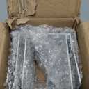 Eapele Floating Book Shelves for Wall, Steel Constructed Hidden Bookshelf with Mounting Hardware (Grey, 4pcs) (Irregular square 4pcs)