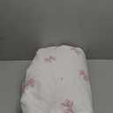 Bildenly Bow Duvet Cover King Size Reversible White Pink Bows Striped Bedding Set Kids Girls Bowknot Comforter Cover Set Soft Breathable Microfiber Quilt Cover with Zipper Closure and 2 Pillowcases