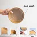 Disposable Round Paper Bowls with Lid 47oz Compostable, 50 Sets Microwave Deli Containers Leakproof, Extra Large Meal Prep Food Container Box, Sturdy Salad Dressing Bowl for Soup Toppings Picnic