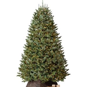 Balsam Hill BH Fraser Fir - Full Christmas Tree with Most Realistic True Needle Foliage, Easy Plug Technology & Multiple Height and Lighting Options, Clear Incandescent, 6.5ft