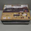 Train Set with Remote Control,Electric Train Track Around Christmas Tree W/Cargo Vehicle,Light & Sounds,Alloy Steam Locomotive Engine Train Toy Gift for Boys Girls 4 5 6 7 8 9 10