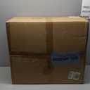 Upholstered Living Room Chair Armchair, Mid Century Faux Leather Metal Accent Chair, Reception Couch Office Guest Chair Slipper Club Lounge Single Sofa with Sidetable for Bedroom-Beige