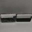 Remote Control Holder Wall Mount - Tv Remote Organizer Self Adhesive - Compact 3-Grid Storage Box for Home Office and School Supplies Black 2-Pack