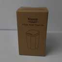 2 Pack Automatic Small Bathroom Trash Can with Lid - 2.5 Gallon Touchless Electric Garbage Can, Motion Sensor Smart Trash Bin, Slim Plastic Trashcan, Waterproof Wastebasket for Bedroom Office (White)