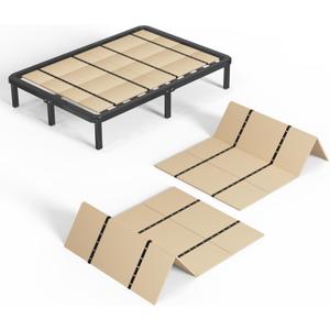 Imperius Foldable Box Spring, Bunkie Board, Bed Support Slats, Bed Boards for Under,King 76"X80"