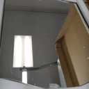 ANDY STAR Brushed Nickel Bathroom Mirror, 22"x30" Scalloped Wall Mirror in Stainless Steel Metal Frame, Unique Vanity Mirror with Modern Curved Edge Design, Ideal for Bathroom, Bedroom, Entryway