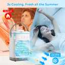 Portable Air Conditioners, SMLEGFT Evaporative Air Cooler with 7 Color Light & 900ml Large Tank, 3 Speeds & 2/4/6/8H Timer, Dual Mist Spray & Dual Icebox, Personal Air Conditioner for Bedroom Office