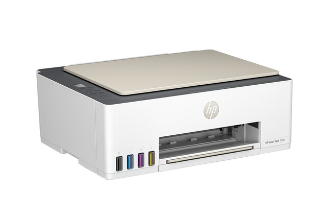 HP Smart-Tank 5000 Wireless All-in-One Ink-Tank Printer, Mobile Print, Scan, Copy, White, 17.11 x 14.23 x 6.19