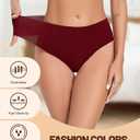 AYMEFF Cotton Thongs for Women High Waisted Seamless No Show Thong Stretchy Comfort Panties S-XL (XL)