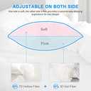 EIUE Hotel Collection Bed Pillows for Sleeping 2 Pack Queen SizePillows for Side and Back Sleepers,Super Soft Down Alternative Microfiber Filled Pillows,20 x 30 Inches (White)