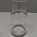 Wikapy Bedside Water Carafe for Bedroom, 18 OZ Clear Mouthwash Dispenser for Bathroom