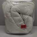 HOMBYS 100% Cotton Muslin Comforter Oversized King 120x98, Lightweight and Breathable Down Alternative Comforter,Soft Gauze Summer Off White Reversible Fluffy Duvet Insert