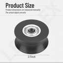 2 Pcs 340773 Elliptical Roller Wheel Replacement for Epic, Pro-Form, Health-Rider, Tread-Life, Nordic-Track Elliptical, It can Reduce Abnormal Noise and Enhance Stability