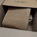 Faux Jute Area Rug 4'x6', Washable & Non-Slip, Taupe