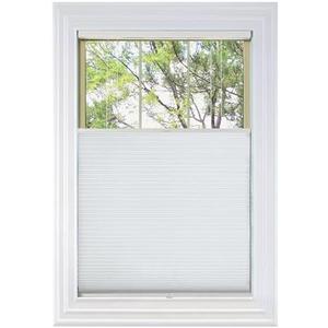 BlindsAvenue Cordless Top Down Bottom Up Cellular Honeycomb Shade, 9/16" Single Cell, Blackout, White, Size: 34.5" W x 72" H