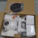 iMaihom Floodlight Camera Outdoor, 2K QHD Smart Home Security Cam with Motion-Activated, 5500LM Brightness 5 Heads Light, 360 Pan & Tilt, 2-Way Audio, Cloud/SD Storage, Color Night Vision (White)