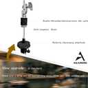 Hi Hat Stand, 1" Pipe Diameter High Hat Stand with Double Braced, 
Item dimensions L x W x H	24.6 x 4.5 x 4.1 inches