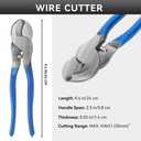 HKS Battery Cable Lug Crimping Tool 10-1 AWG with Cutter, 60Pcs Copper Ring Terminals & 60Pcs 3:1 Heat Shrink Tubing, Heavy Duty Wire Crimper Set for Battery Cables
