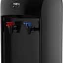 VECYS Hot and Cold Water Cooler Dispenser 3 or 5 Gallon with Child Safety Lock, Built-in Refrigerating Compressor and 304 Stainless Steel Reservoir
